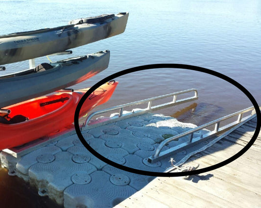 kayak rack and handrails (kayak rack not included)