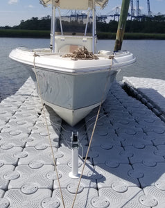 boat attached to reverse winch
